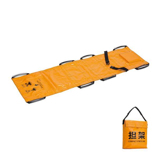 (代引き不可) ターポリン救護担架 OT-150-901-5 オレンジ テラモト (災害 防災 緊急時 担架 介護) 介護用品