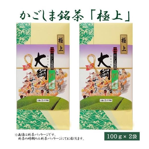 大綱みどり「極上」100g 2袋 鹿児島茶 緑茶 カテキン 鹿児島県 ハロウィン 産地直送 お取り寄せ ギフト プレゼント 贈り物