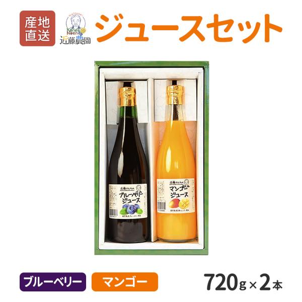 鹿児島県産 フルーツジュース セット 720g 計2本  詰め合わせ マンゴージュース 産地直送 お取り寄せ ギフト プレゼント 贈り物 送料無料