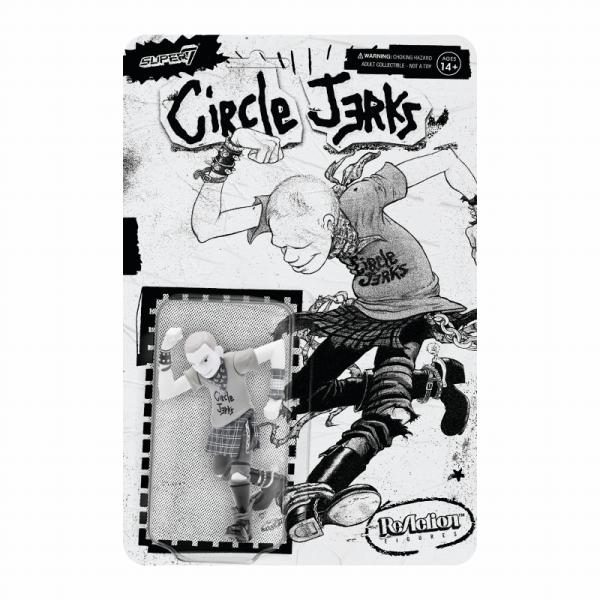 リ・アクション/CIRCLE JERKS サークル ジャークス スカンクマン グレースケールVer/ReAction/スーパー７ SUPER7