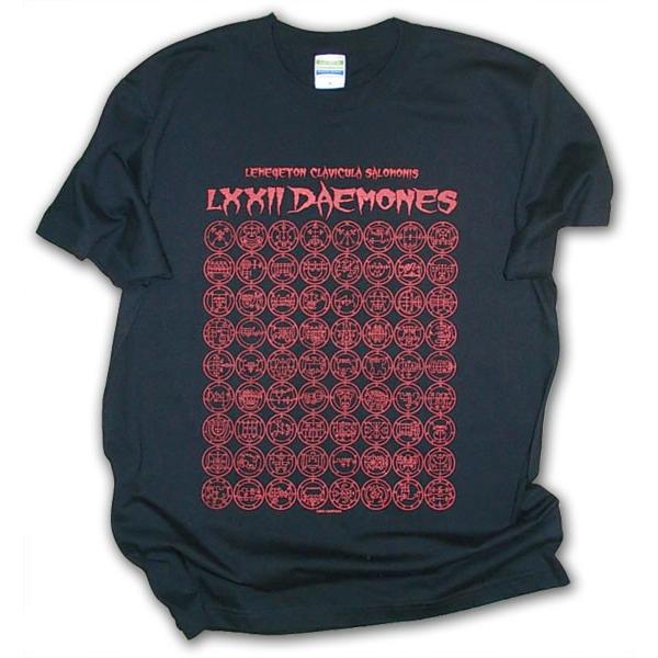 ソロモン王の鍵 72悪魔の印章 シジル 半袖tシャツ ブラック レッド 封印バッジ付 Lbde Limitada Te Lbde Limitada 72d Br Ts T Shirts Toys えこだの山賊 通販 Yahoo ショッピング