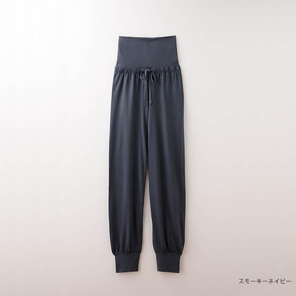 竹のリラックスパンツ  女性用  スモーキーネイビー  M-L   竹布（たけふ）  ナファ生活研究所