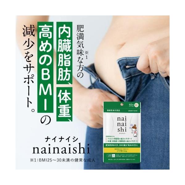 エラグ酸 サプリ 内臓脂肪 体脂肪 の減少をサポート 機能性表示食品 医師監修 ナイナイシ 約１ケ月分