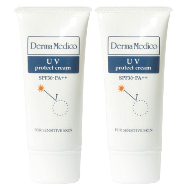 �_�[�}���f�B�R UV�v���e�N�g�N���[�� 35g 2�{�Z�b�g SPF30 PA++ �q���� derma medico ���Ă��~�� ���Ď~�� �E�H�[�^�[�v���[�t UV