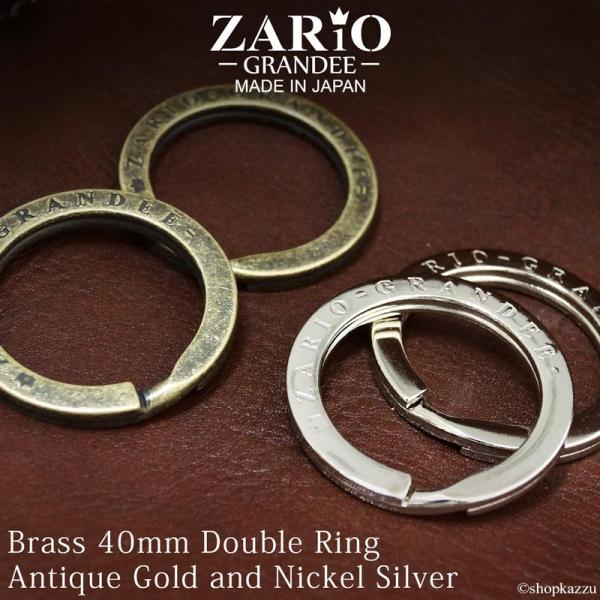 ZARIO-grandee-（ザリオグランデ） 二重リング ロゴ入り 真鍮