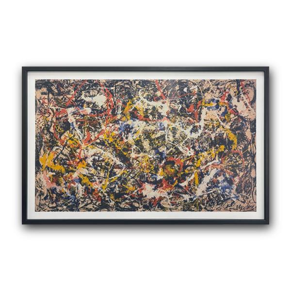 【Raffinart】ジャクソン・ポロック「CONVERGENCE」［1030mm × 656mm］｜Jackson Pollock アートポスター 大型【受注生産品】【発送までに 約7-10営業日】