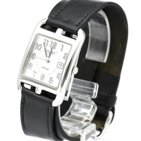 エルメス ケープコッド ドゥブルトゥール ステンレススチール レザー 時計 Cc1 710 自動巻き 人気 メンズ