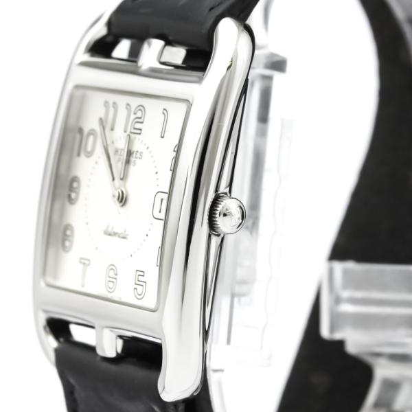 エルメス ケープコッド ドゥブルトゥール ステンレススチール レザー 時計 Cc1 710 自動巻き 人気 メンズ