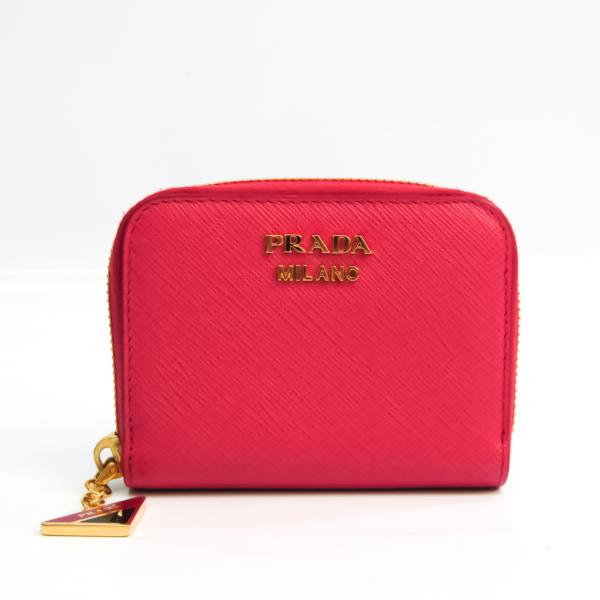 【美品】PRADA コインケース 1MM268 PEONIA プラダ PRADA サフィアーノ1MM268 PEONIA コインケース