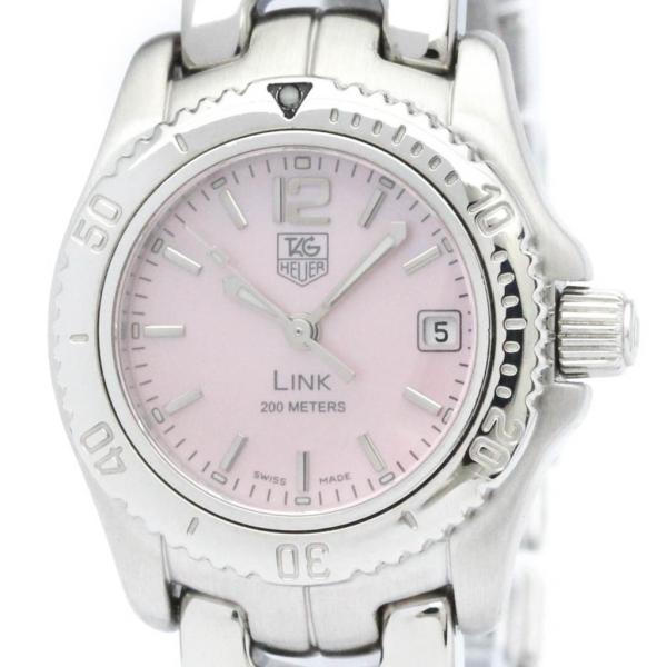 TAG HEUER タグホイヤー リンク ピンクシェル文字盤 ステンレス