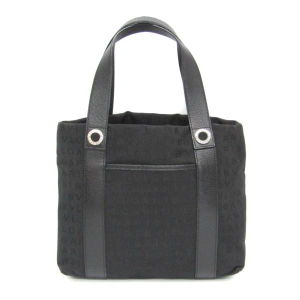 【美品】BVLGARI ブルガリ ハンドバッグ ロゴマニア キャンバス レザー ブルガリ ロゴマニア キャンバス レザー トートバッグ (Bvlgari
