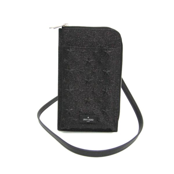 JIMMY CHOO（ジミーチュウ） グリッターレザー ショルダーポーチ