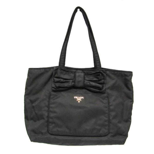 PRADA プラダ アイボリー ナイロン テスート トートバッグ elady-ys_bf590515