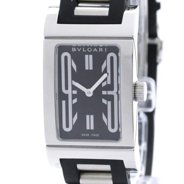 ブルガリ レッタンゴロ RT39S レザー シルバー レディース 時計 ブランド BVLGARI（ブルガリ） レッタンゴロ ステンレススチール クォーツ