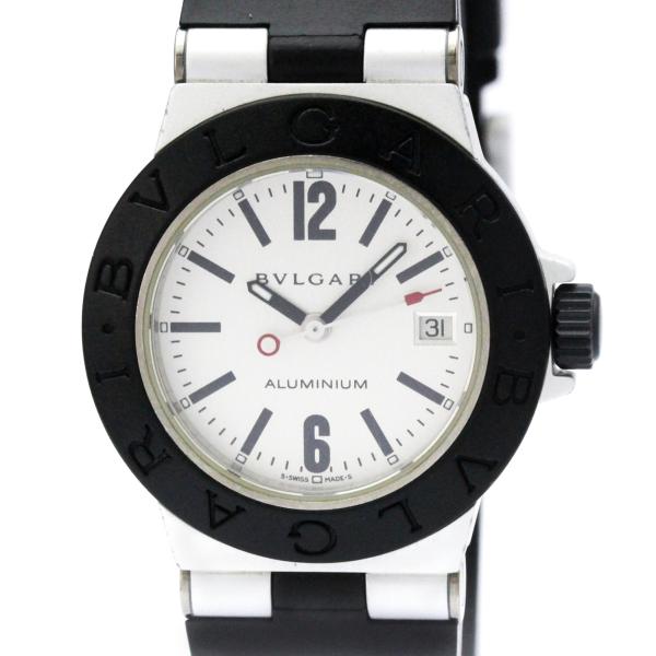 値下げしました☻BVLGARI AL29aレディース ラバーベルト 時計 BVLGARI（ブルガリ） アルミニウム ラバー クォーツ レディース 時計