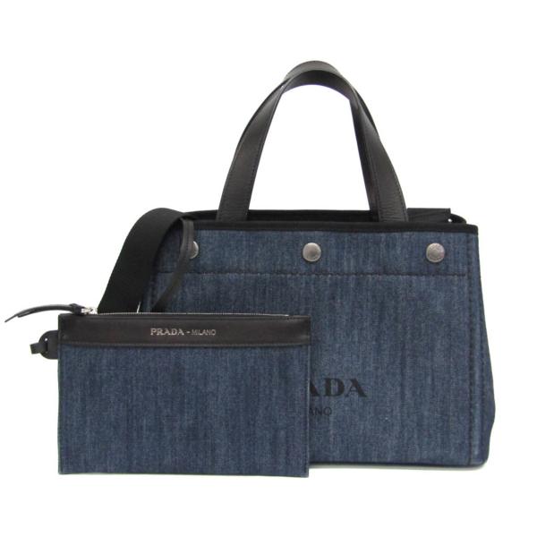 PRADA（プラダ） デニム シティカーフ トート 1BG311 レディース