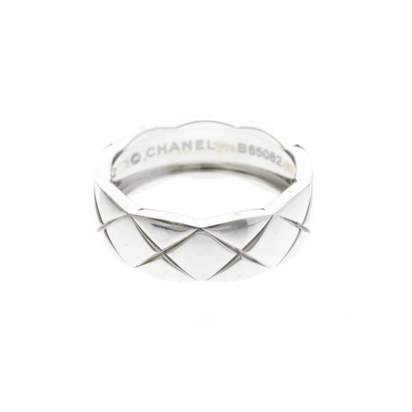 CHANEL ココクラッシュ リング ミディアム ホワイトゴールド CHANEL（シャネル） ココクラッシュリング ミディアムサイズ K18