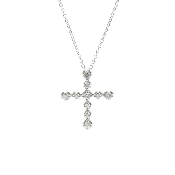 み*き様 Tiffany & Co. 付属品ありダイヤモンド ネックレス　K18 TIFFANY&Co.（ティファニー） ティファニー(Tiffany) K18ホワイト