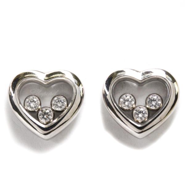ショパール ハッピーダイヤモンド ピアス ハート 3P ダイヤモンド K18