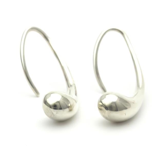 最安値 Tiffany ティアドロップ フープピアス シルバー 925 Tiffany