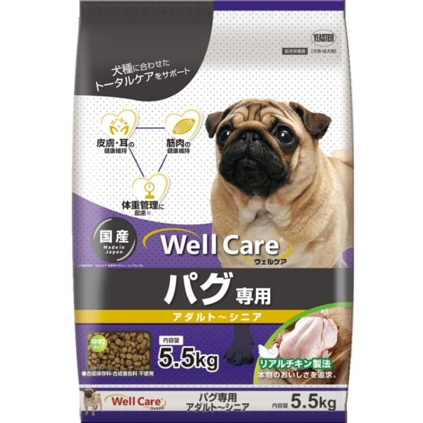 イースター ウェルケア パグ専用 アダルト シニア 5.5kg 2パック
