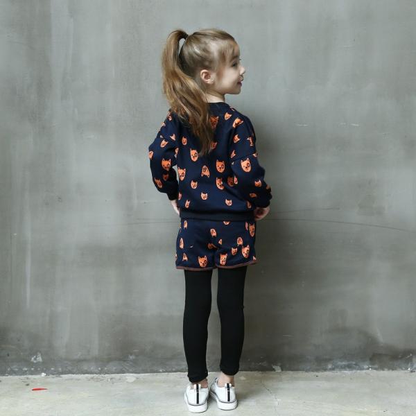 韓国子供服 トレーナー レギンス付き ショート パンツ 上下セット プリント 柄 ネイビー 春 秋 エルシード キッズ用 女の子 こども服 Buyee Buyee Japanese Proxy Service Buy From Japan Bot Online