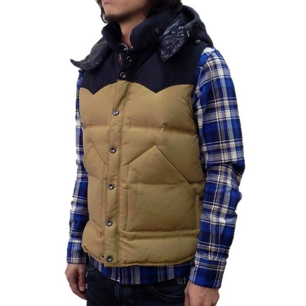 Naked Sun ネイキッドサン Down Vest ダウンベスト Black Beige Supersport Tn