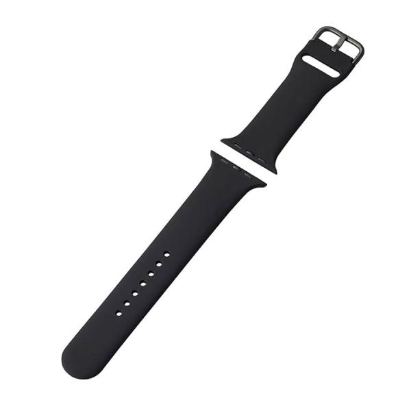 エレコム Apple Watch 45/44/42mm 用 Lサイズシリコンバンド AppleWatch アップルウォッチ 45 44 42 バンド シリコン Lサイズ ブラック AW-45BDSCLBK 在庫処分