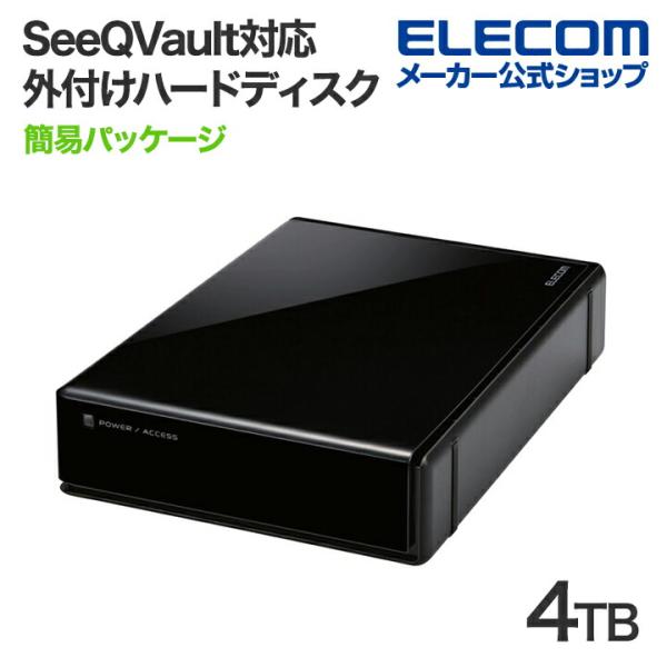 ELECOM エレコム 外付けHDD SeeQVault Desktop Drive USB3.2 ELECOM エレコム 外付けHDD SeeQVault Desktop Drive USB3.2