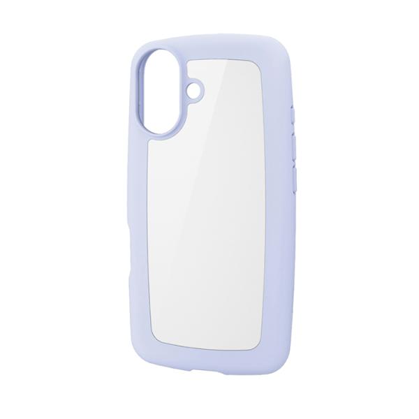 エレコム PM-A24AHVPMBK iPhone 16 ケース 【】 ハイブリッド 衝撃吸収 軽量 薄型 カメラ周り保護 ストラップホール付 背面ミラー調 &me ブラックフレーム×ミラー ELECOM 送料無料 🎴