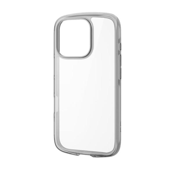 エレコム エレコム iPhone 16 Pro 用 TOUGH SLIM LITE ハイブリッド ケース カバー 背面クリア ブラック  PMCA24CTSLAFCBK 在庫処分