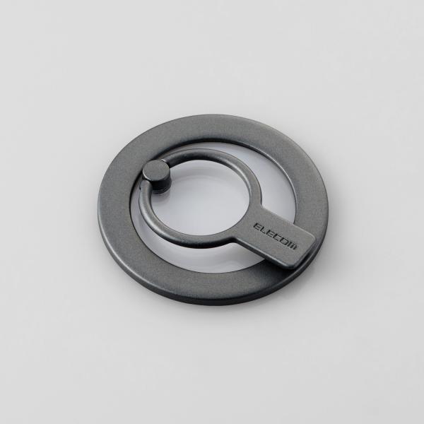 マグネット スマホリング MagSafe対応 スタンド ２WAY MAGKEEP チタニウムシルバー  P-STRMKHICRSV エレコム 在庫処分