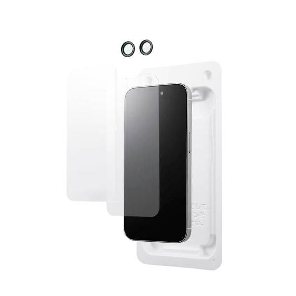 ELECOM（エレコム） iPhone 16e 用 ガラスフィルム 高透明 簡単貼付
