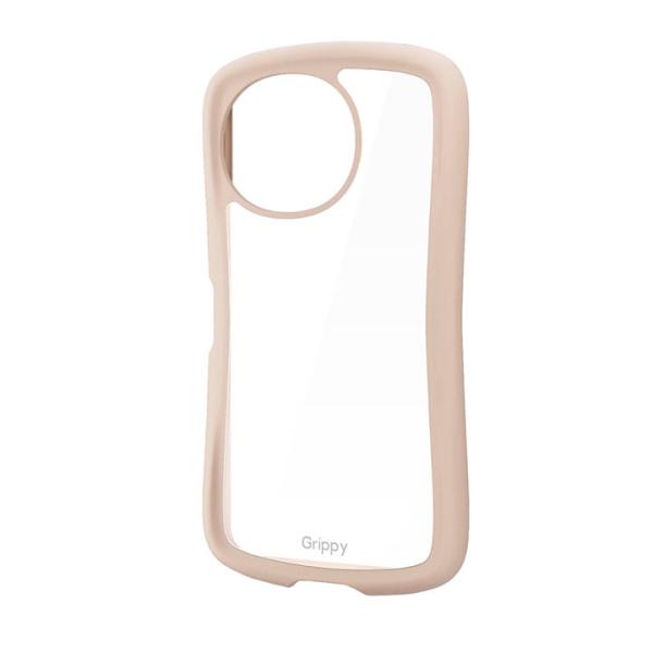 エレコム AQUOS sense10 / 9 用 AQUOS sense10 9 Grippy ハイブリッドケース フレームカラー ストラップホールシート付 ベージュ  ELECOM PM-S253GRPFCBE