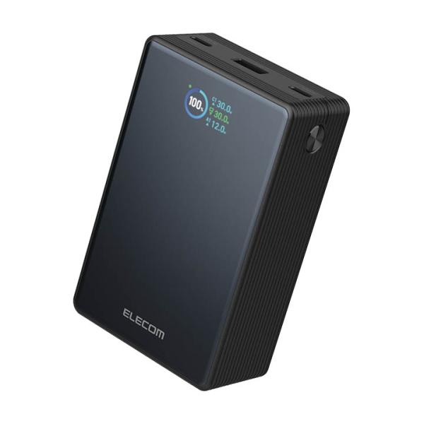 ELECOM（エレコム） 半固体 モバイルバッテリー 20000mAh 67W 液晶表示