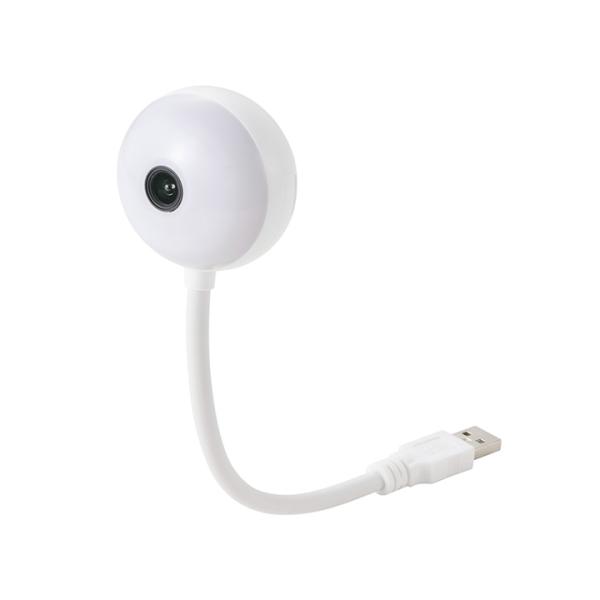 �G���R�� �y�b�g�p �����J���� USB �t���L�V�u�� �X�^���h �^�C�v �t���L�V�u���X�^���h �y�b�g�p�i �z���C�g  ELECOM PET-CAM01WH ���i�摜1