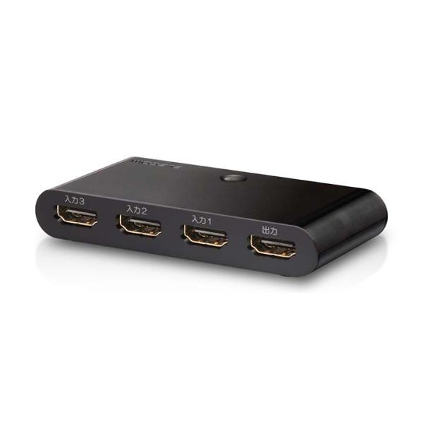 �G���R�� HDMI�ؑ֊� 3����1�o�� HDMI �ؑ֊� HDMI�P�[�u��1m �t�� �ȈՃp�b�P�[�W �u���b�N DH-SW31BK/E ���i�摜3