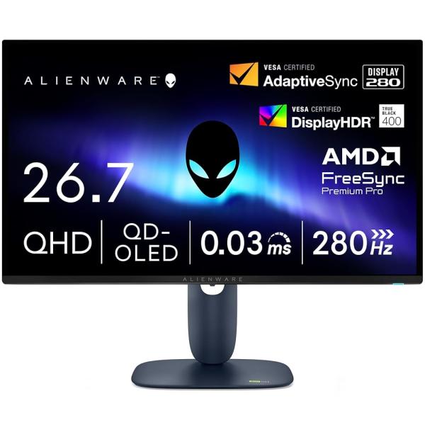 Dell AW2725D 26.7インチ 有機EL モニター 280Hz Dell AW2725D 26.7インチ 有機EL Alienware ゲーミングモニター(無輝点
