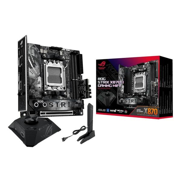 ASUS ROG STRIX X870-I GAMING WIFI AMD Ryzen 9000 シリーズ AM5 対応 X870 チップセット搭載 Mini-ITX マザーボード/国内正規代理店品