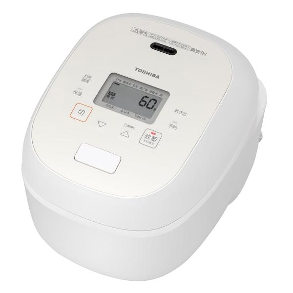 TOSHIBA(東芝) 炊飯器 炎匠炊き 5.5合 RC-10RWA(W) グランホワイト 真空IH rice cooker 日本製 真空ひたし 早炊き 真空保温白米40時間 お手入れ簡単