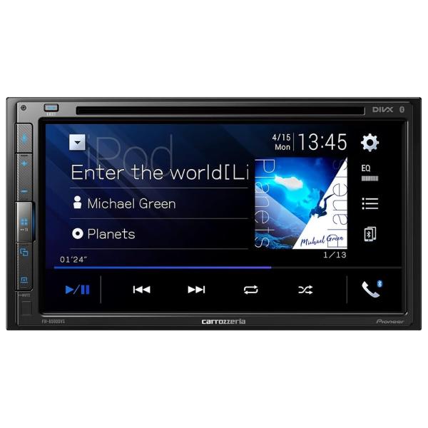 Pioneer ディスプレイオーディオ FH-8500DVS 6.8インチ 2DIN AppleCarPlay AndroidAuto対応 CD DVD USB Bluetooth iPod iPhone AUX DSP カロッツェリア