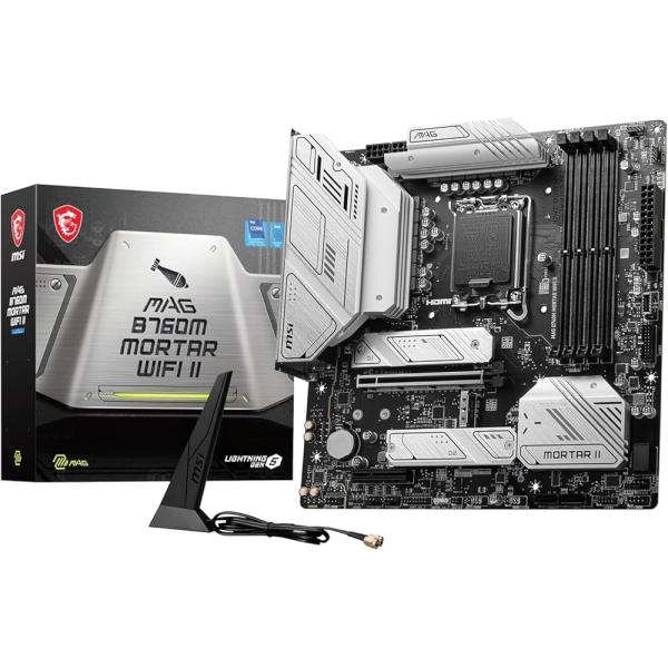 MSI MAG B760M MORTAR WIFI II intel 第14・13・12世代 Coreプロセッサ対応 LGA1700 B760チップセット搭載 Micro-ATX