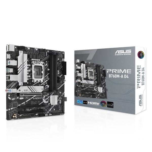 B760M-A D4 intel 第14・13・12世代 CPU対応 LGA1700 B760 搭載 DDR4 mATX マザーボード/国内正規代理店品