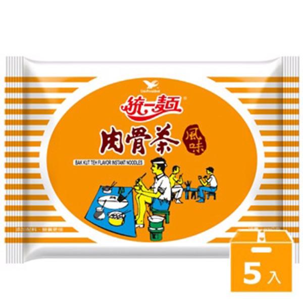 《統一》 肉骨茶風味 (93g×5袋) （豚骨風味・ラーメン） 《台湾 お土産》 [並行輸入品]