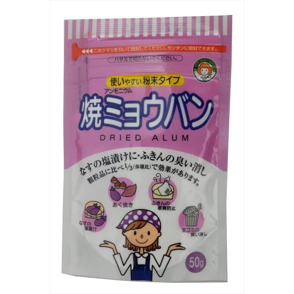 つけもと 焼ミョウバン ST 50ｇ ×10個