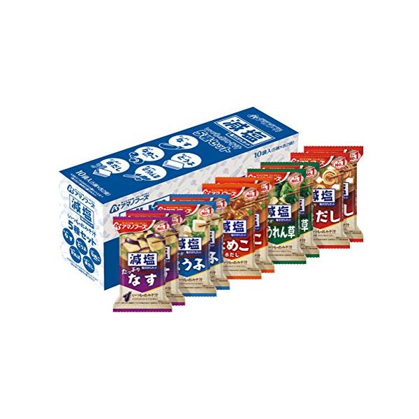 他サイト： アマノフーズ 減塩いつものおみそ汁 10袋入り(5種各2袋)の商品画像
