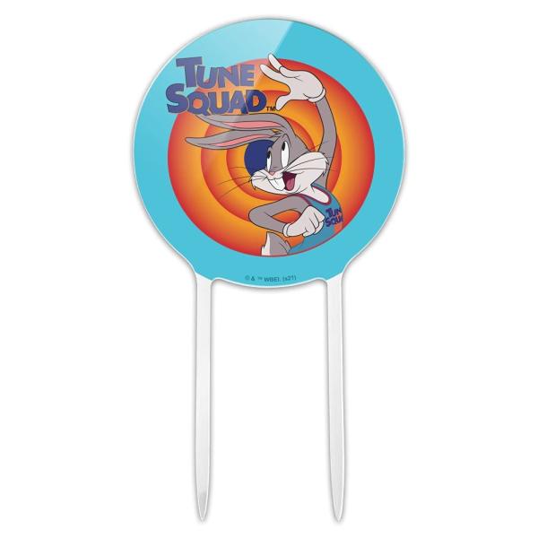 アクリルスペースジャム:新しいレガシーバグスバニーケーキトッパーパーティーデコレーション結婚記念日誕生日卒業用
