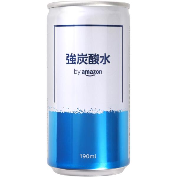 他サイト： by Amazon 強炭酸水 プレーン 無糖 缶 190ml × 30本 炭酸水 割り材の商品画像