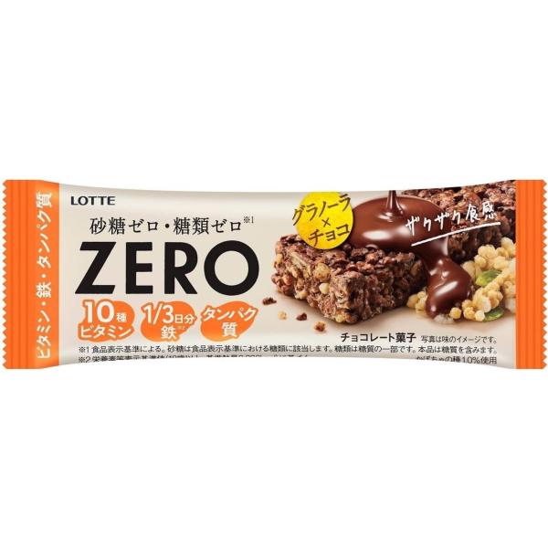 ◆ロッテ ゼロ グラノーラ チョコバー 1本入【12個セット】