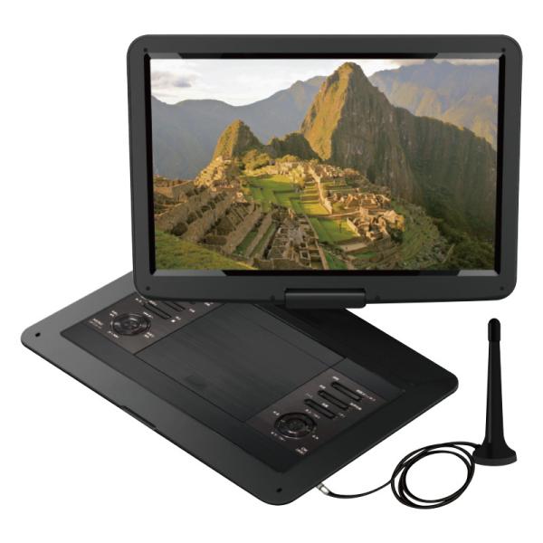 新品VERSOS TV録画機能付き15.4インチ液晶ポータブルDVDプレーヤー dvdプレーヤー テレビ 接続 ポータブル テレビも見れる 録画機能付 CD